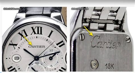 fake gold cartier watch|how to tell a fake cartier watch.